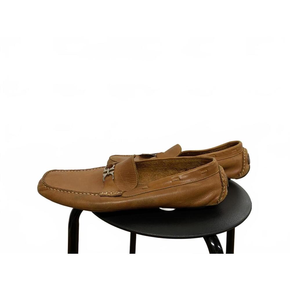 Soft Buttery Brown Leather Driving Shoes Moccasins Size 11D Donato Marrone